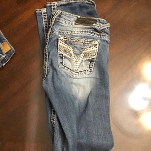 Vigoss blue jeans 5/6 length 33 slim boot